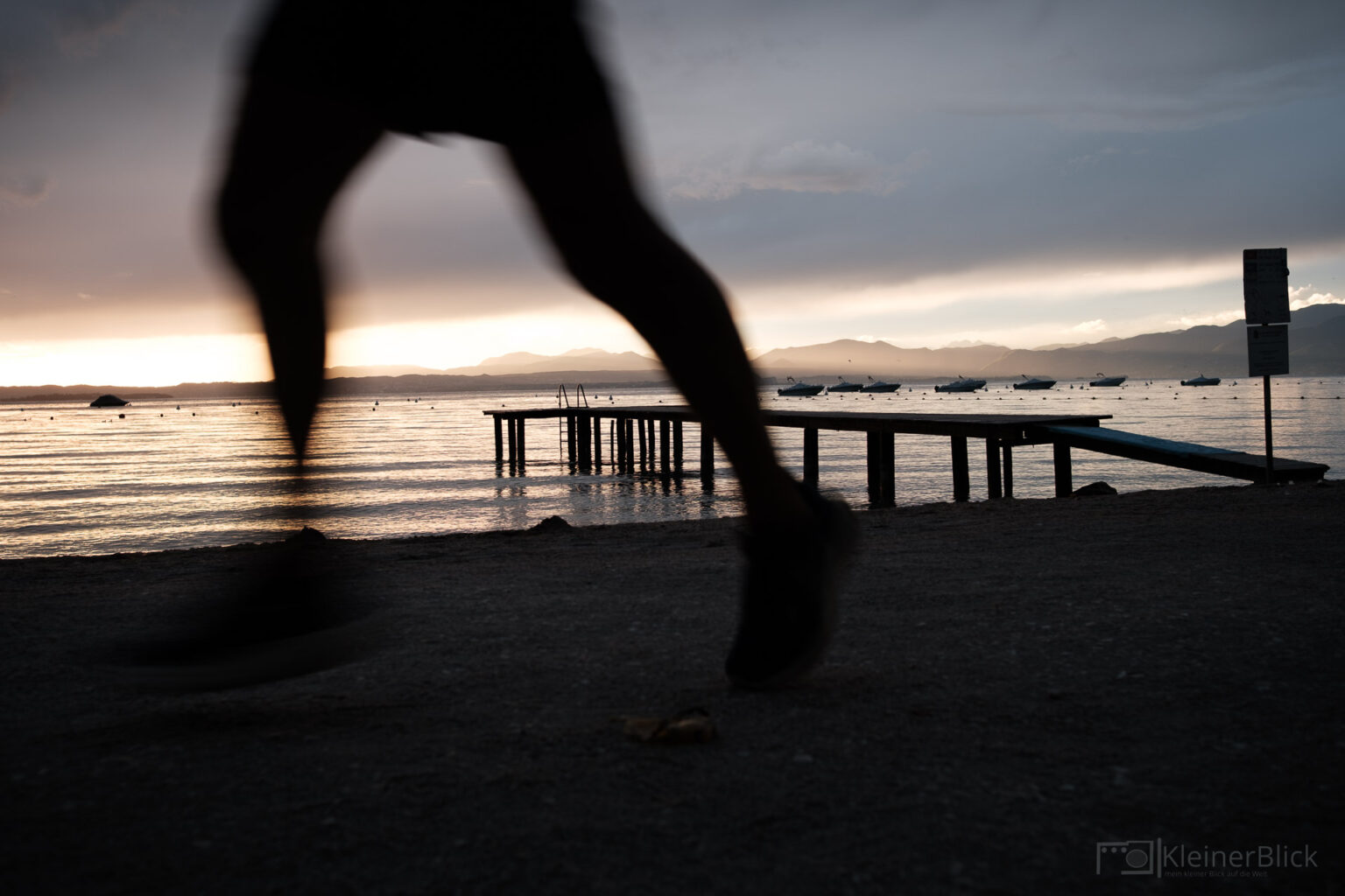Schattenläufer am Gardasee